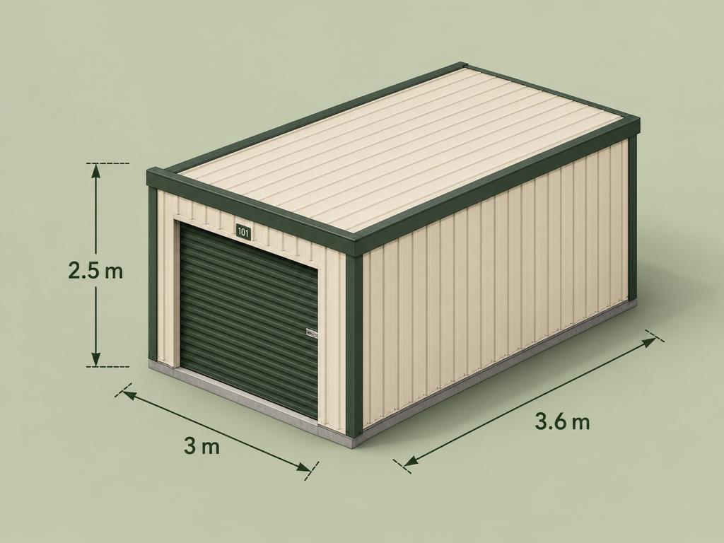 Standard rectangle unit — 3m × 3.6m × 2.5m