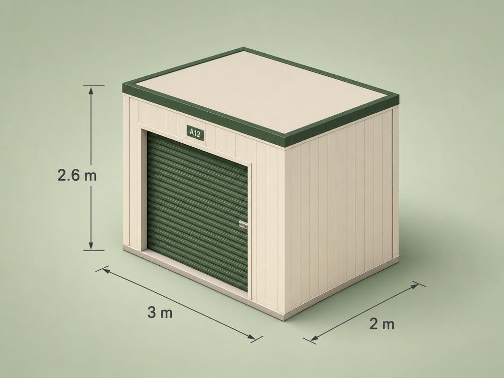 Medium unit — 3m × 2m × 2.6m
